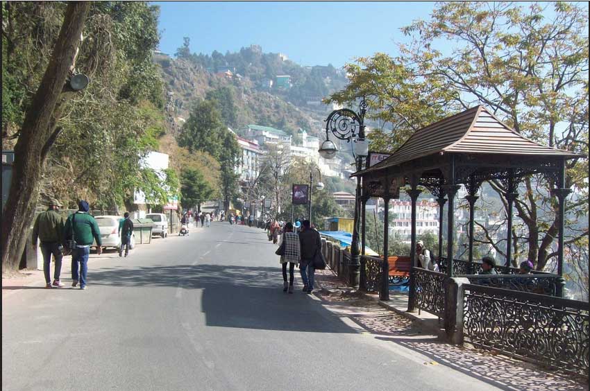 mall road, mussorie