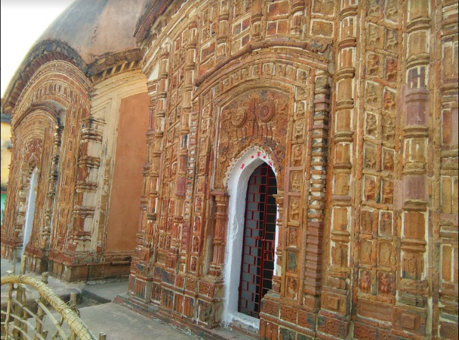teracotta work in nanur temples. 